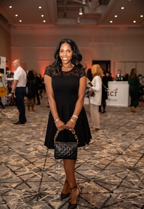 Philanthropist Nicole Sims at Wine, Women & Shoes benefiting the Northside Hospital Cancer Institute at Hotel Avalon