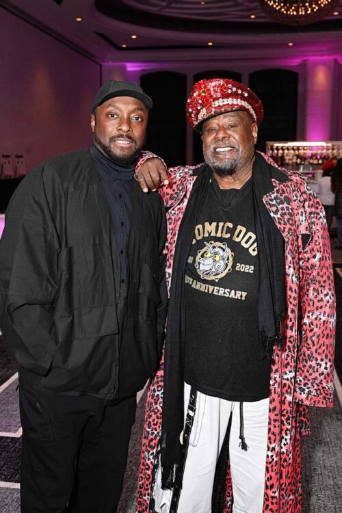 will.i.am and George Clinton (Photo by Ivan Apfel/Getty Images for FIRST)