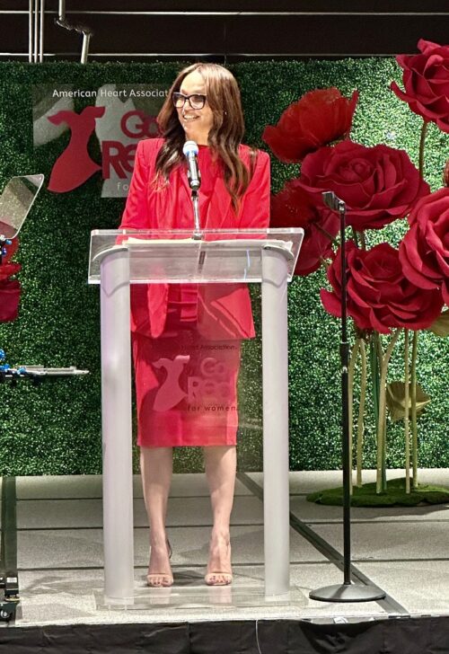 Emcee and Atlanta News First Anchor Shon Gables at the American Heart Association's Go Red for Women Event