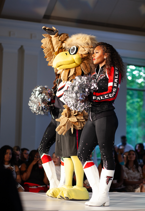 Freddy Falcon and Falcons Cheerleader