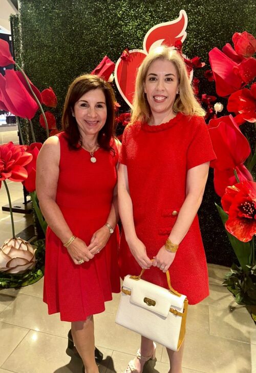 From Children's Healthcare of Atlanta, Linda Matzigkeit and Erin Singer at the American Heart Association's Go Red for Women Event