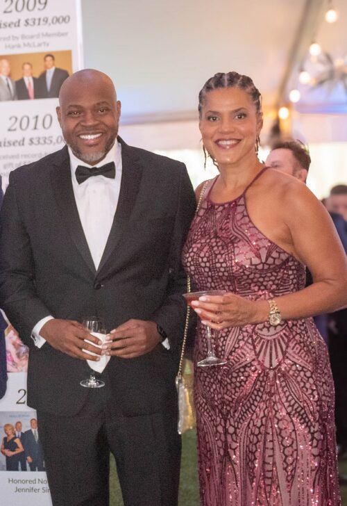 Rico Miller and Board member Helaina Jolly